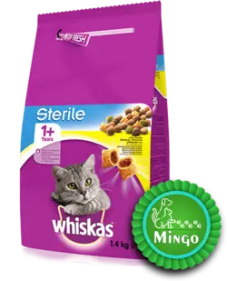 غذای خشک ویسکاس استریل مرغ مخصوص به اضافه یکسال 1+