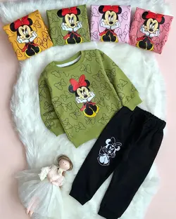 بلوز و شلوار میکی موس دخترانه کد ۳۸۰