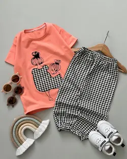 تیشرت شلوارک مادر دختر ۱۸۱۱