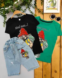 تیشرت و شلوارک مرد خسته کد ۱۸۰۰