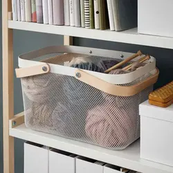 سبد دسته چوبی بزرگ ایکیا RISATORP