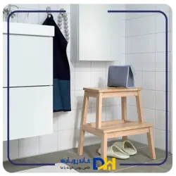 چهارپایه دوطبقه چوبی ایکیا BEKVÄM - گالری خانه رویایی
