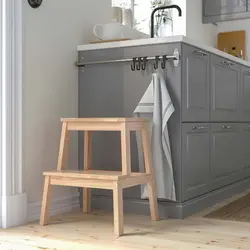 چهارپایه دوطبقه چوبی ایکیا BEKVÄM - گالری خانه رویایی