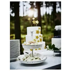 شیرینی خوری دوطبقه سفید ایکیا GARNERA - گالری خانه رویایی