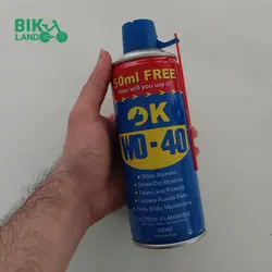 اسپری محافظ زنجیر دوچرخه اکی مدل WD-40 حجم 450 میلی لیتر