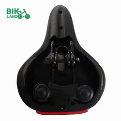 زین دوچرخه پهن چراغ دار مدل باطری خور سایز 26