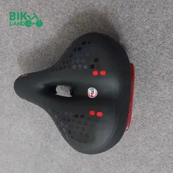 زین دوچرخه پهن چراغ دار مدل باطری خور سایز 26