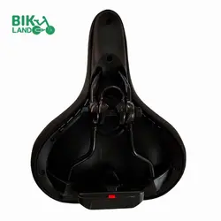 زین دوچرخه پهن چراغ دار مدل شارژی سایز 26