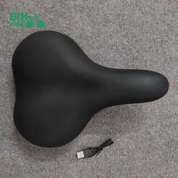 زین دوچرخه پهن چراغ دار مدل شارژی سایز 26