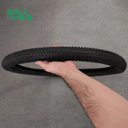 لاستیک دوچرخه یزد تایر مدل گل ابریشمی NO.02 سایز 2.35*26