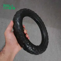 لاستیک دوچرخه فوم توپر مدل مشکی سایز 12
