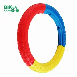 لاستیک دوچرخه فوم توپر مدل رنگی سایز 16