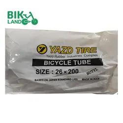تیوپ دوچرخه یزد تایر سایز 200*26