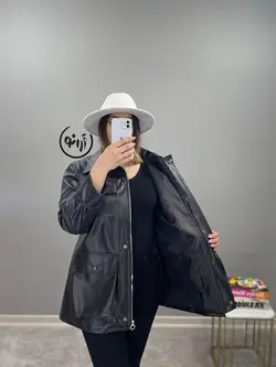 پالتو چرم آستر دار کد 1033