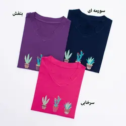 تیشرت یقه هفت کاکتوس