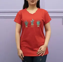 تیشرت یقه هفت کاکتوس