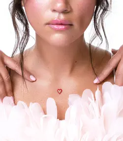 گردنبند دل بافت