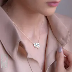 گردنبند دو برگ