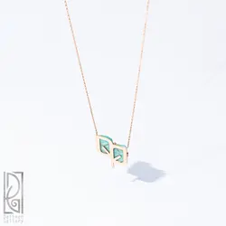 گردنبند دو برگ