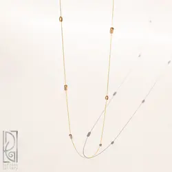 گردنبند رولباسی استوانه و بیضی