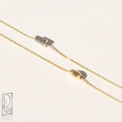 گردنبند رولباسی استوانه و بیضی