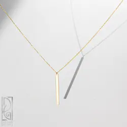 گردنبند مستطیل مینیمال