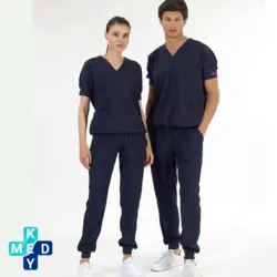 اسکراب ترک برند cizgi medikal مدل گری پلاس GREYS PLUS 2023 رنگ سرمه ای - کی مد