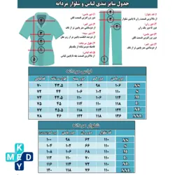 اسکراب شلوار آبی استخری سیزگی cizgi medical - کی مد