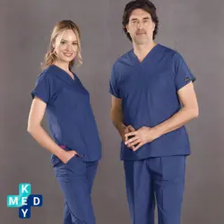 اسکراب شلوار آبی نفتی سیزگی cizgi medical - کی مد