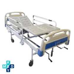 تخت بیمار خانگی مکانیکی سه شکن رویه فایبر - کی مد