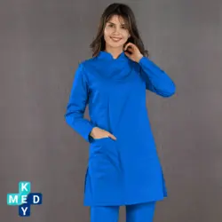 تونیک شلوار آبی استخری سیزگی Cizgi Medical - کی مد