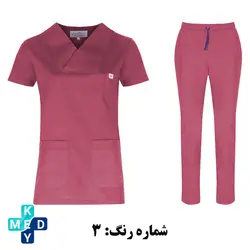 اسکراب شلوار مونوتیپ مدل یقه پاکتی در رنگ های مختلف - کی مد