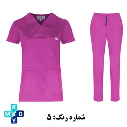 اسکراب شلوار مونوتیپ مدل یقه پاکتی در رنگ های مختلف - کی مد