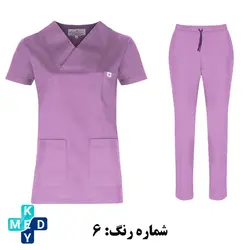 اسکراب شلوار مونوتیپ مدل یقه پاکتی در رنگ های مختلف - کی مد