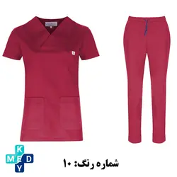 اسکراب شلوار مونوتیپ مدل یقه پاکتی در رنگ های مختلف - کی مد