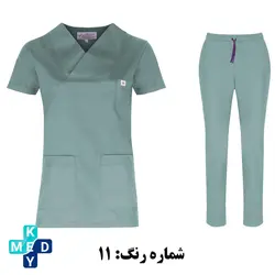 اسکراب شلوار مونوتیپ مدل یقه پاکتی در رنگ های مختلف - کی مد