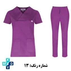 اسکراب شلوار مونوتیپ مدل یقه پاکتی در رنگ های مختلف - کی مد