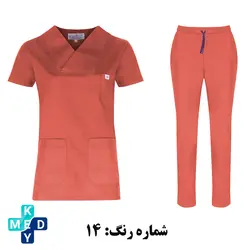 اسکراب شلوار مونوتیپ مدل یقه پاکتی در رنگ های مختلف - کی مد