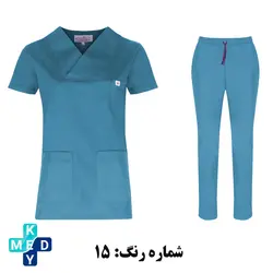 اسکراب شلوار مونوتیپ مدل یقه پاکتی در رنگ های مختلف - کی مد