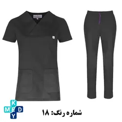 اسکراب شلوار مونوتیپ مدل یقه پاکتی در رنگ های مختلف - کی مد