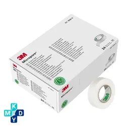 چسب ضد حساسیت تری ام 3M سایز 1.25 رنگ سبز لیبل دار - کی مد