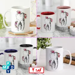 ماگ طرح دندانپزشکی - کی مد