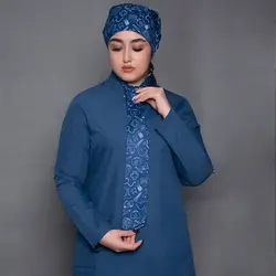 تونیک شلوار آبی نفتی مدل رایان - کی مد