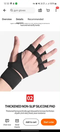 دستکش بدنسازی کد D40