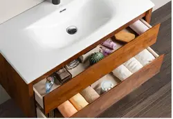 کابینت و روشویی طرح چوب سانتاروسا Santa Rosa ابعاد 46 * 100 سانتیمتر