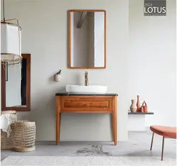 کابینت و روشویی طرح چوب دلانو Delano ابعاد 46 * 89 سانتیمتر