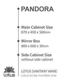 کابینت و روشویی طرح آرت دکو پاندورا Pandora ابعاد 45 * 87 سانتیمتر