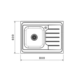سینک ظرفشویی روکار بیمکث BS 933
