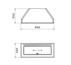 هود مخفی بیمکث مدل 2076 (سنسور دار)