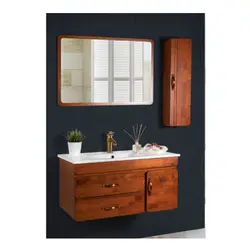 کابینت و روشویی طرح چوب میلان MILAN 800   ابعاد 47 * 81 سانتیمتر